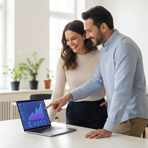 Equipo MktLink colaborando